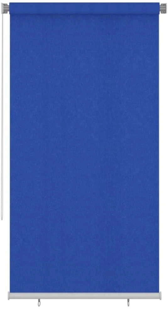 Lauko roletas, 125 (plotis) x 230 (aukštis) cm, mėlynos spalvos, HDPE