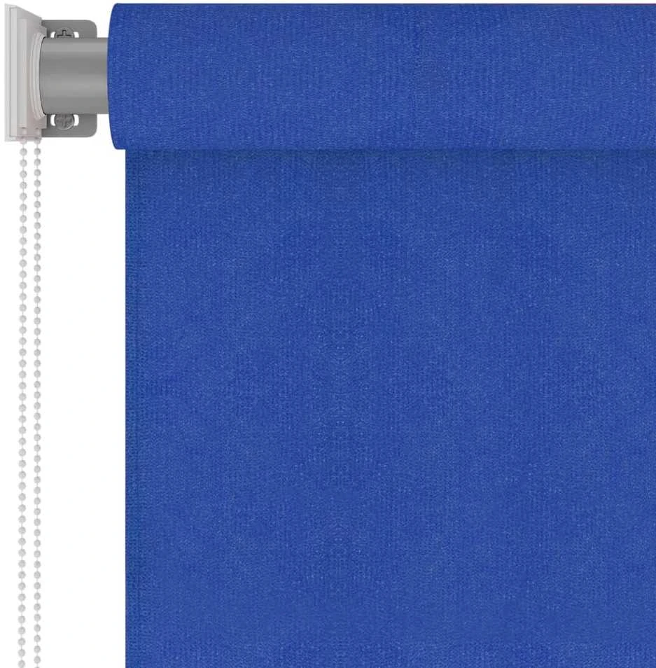 Lauko roletas, 125 (plotis) x 230 (aukštis) cm, mėlynos spalvos, HDPE
