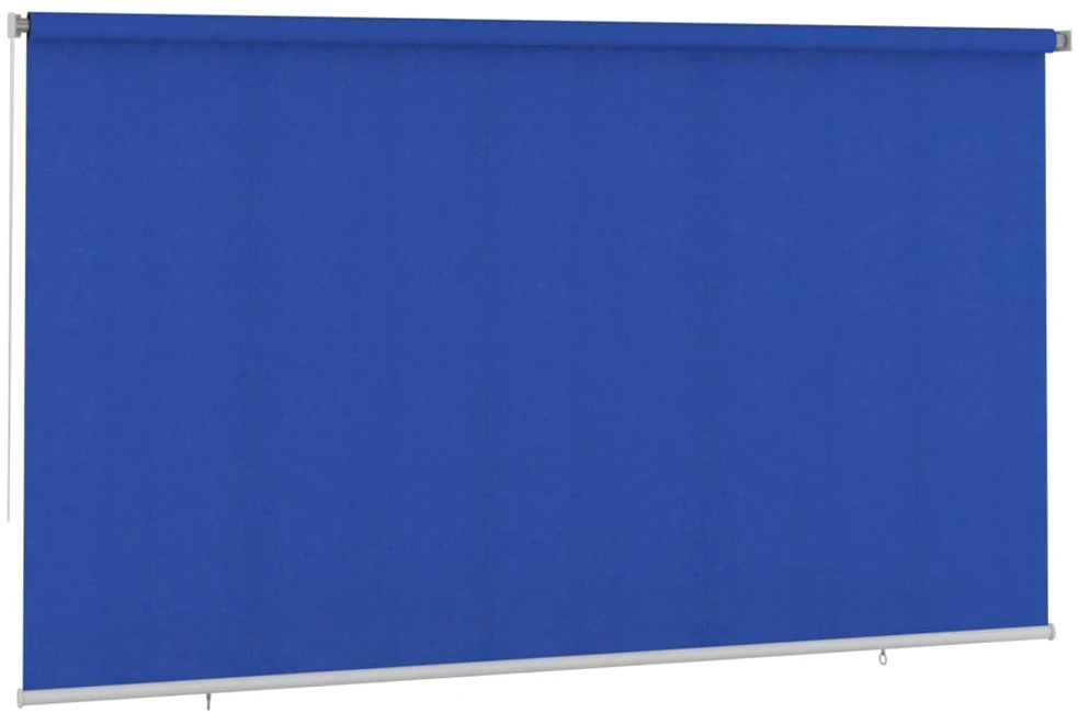 Lauko roletas, 405 (plotis) x 230 (aukštis) cm, mėlynos spalvos, HDPE