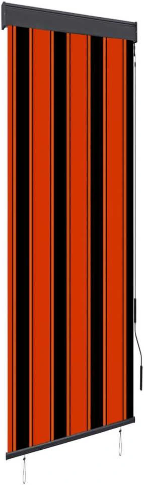 Lauko roletas, oranžinės ir rudos spalvų, 60x250cm