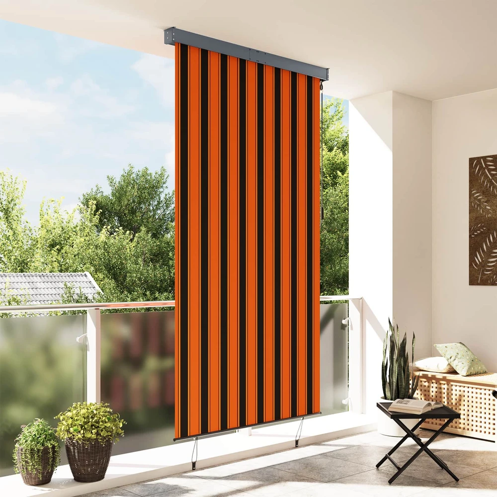 Lauko roletas, oranžinės ir rudos spalvų, 140x250cm