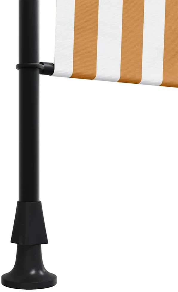 Lauko roletas, oranžinis/baltas, 100x270cm, audinys ir plienas