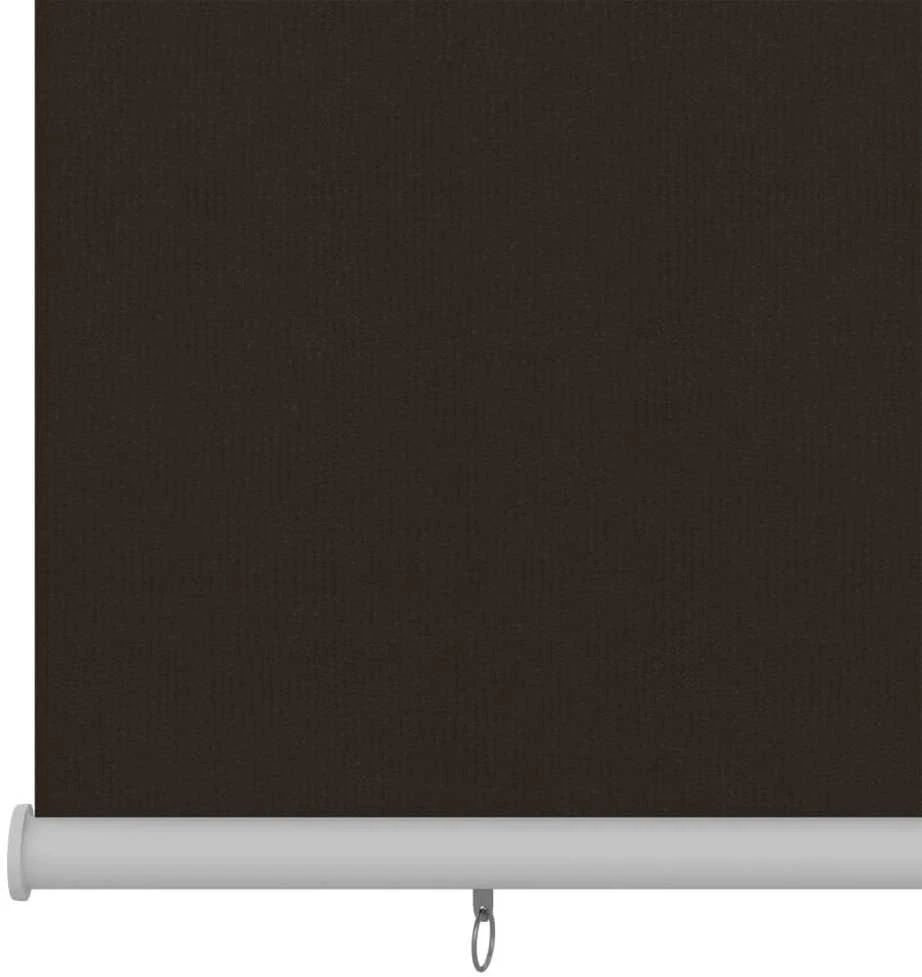 Lauko roletas, 205 (plotis) x 140 (aukštis) cm, rudos spalvos, HDPE
