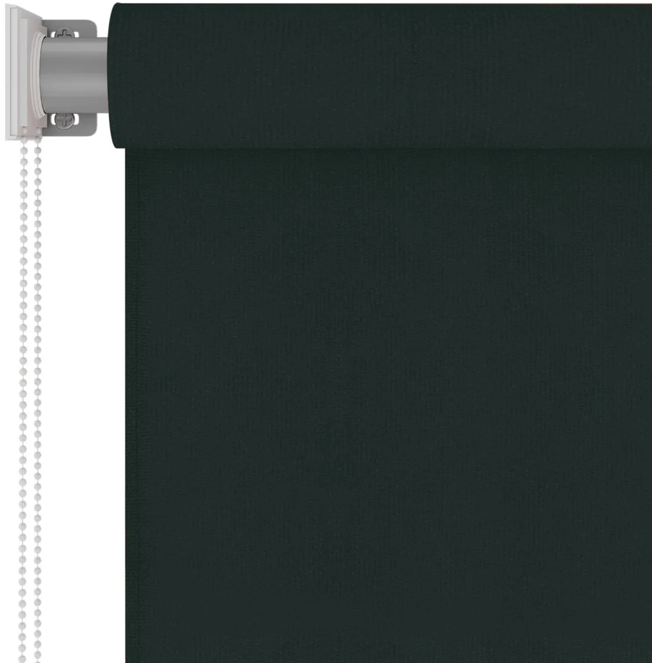 Lauko roletas, 125 (plotis) x 140 (aukštis) cm, tamsiai žalios spalvos, HDPE