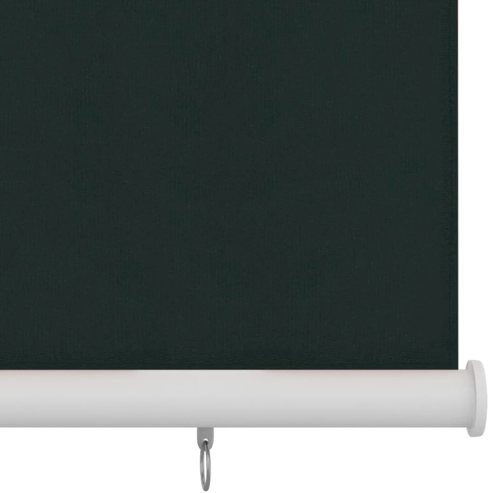 Lauko roletas, 125 (plotis) x 140 (aukštis) cm, tamsiai žalios spalvos, HDPE