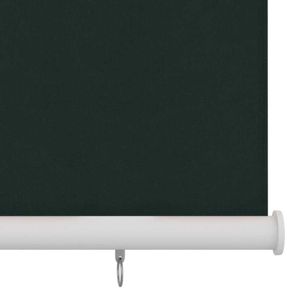 Lauko roletas, 185 (plotis) x 140 (aukštis) cm, tamsiai žalios spalvos, HDPE