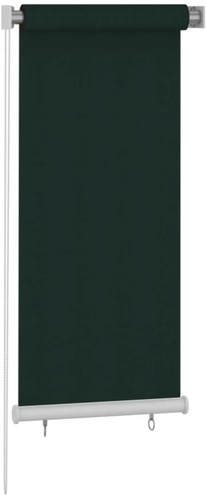 Lauko roletas, 65 (plotis) x 140 (aukštis) cm, tamsiai žalios spalvos, HDPE