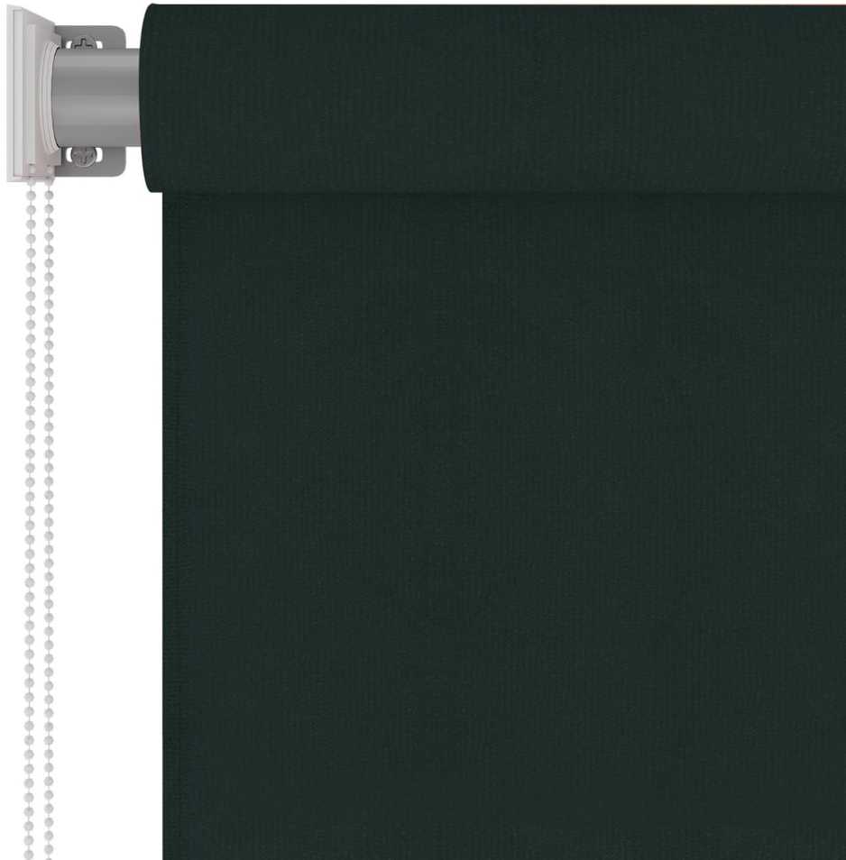 Lauko roletas, 65 (plotis) x 140 (aukštis) cm, tamsiai žalios spalvos, HDPE