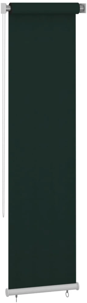 Lauko roletas, 65 (plotis) x 230 (aukštis) cm, tamsiai žalios spalvos, HDPE