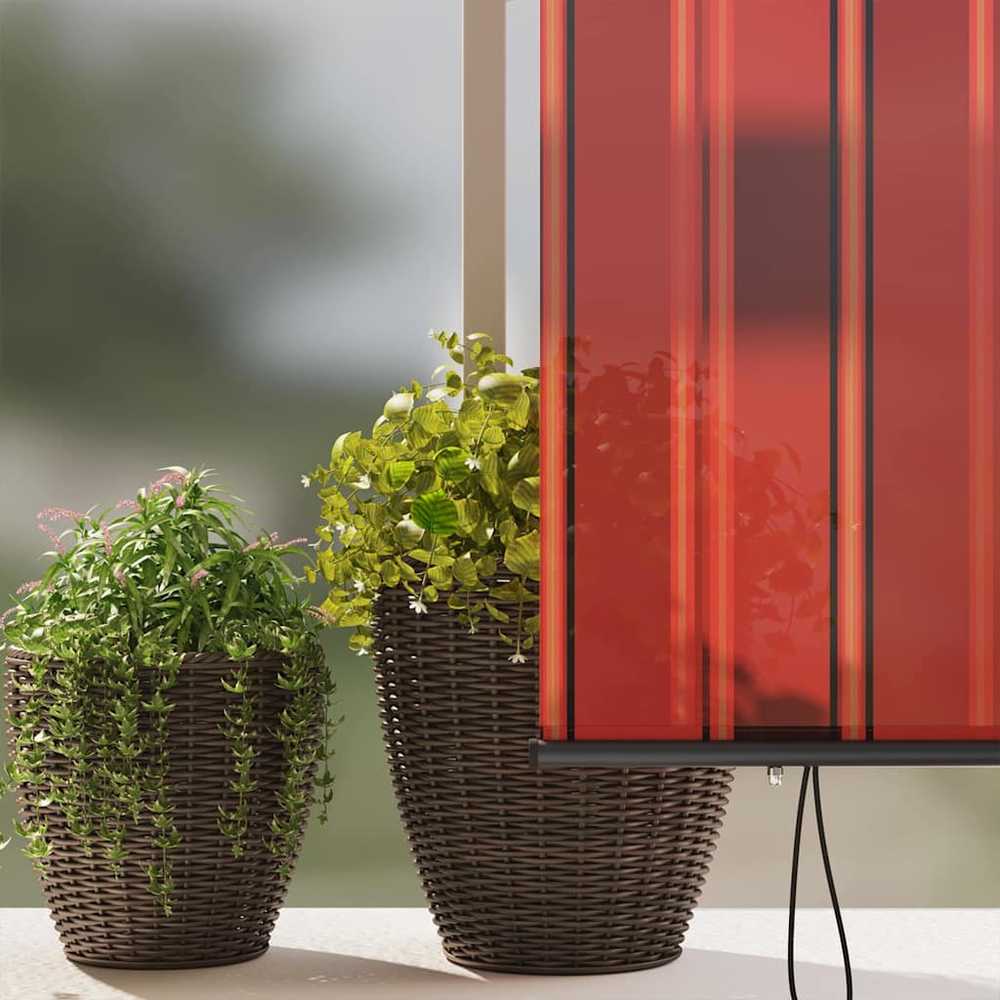 Roletas Oranžinė ir ruda 220 x 250 cm Audinys ir aliuminis