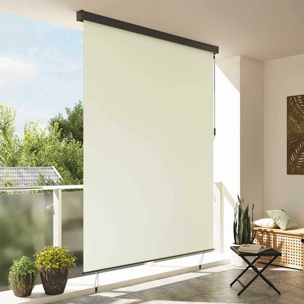 Roletas Kreminė 220 x 250 cm Audinys ir aliuminis
