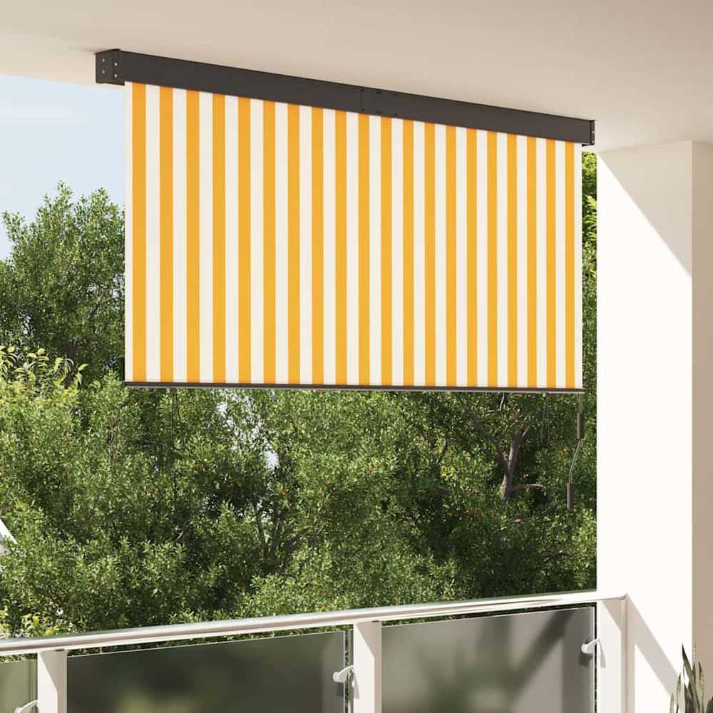 Roletas Balta ir oranžinė 220 x 250 cm Audinys ir aliuminis