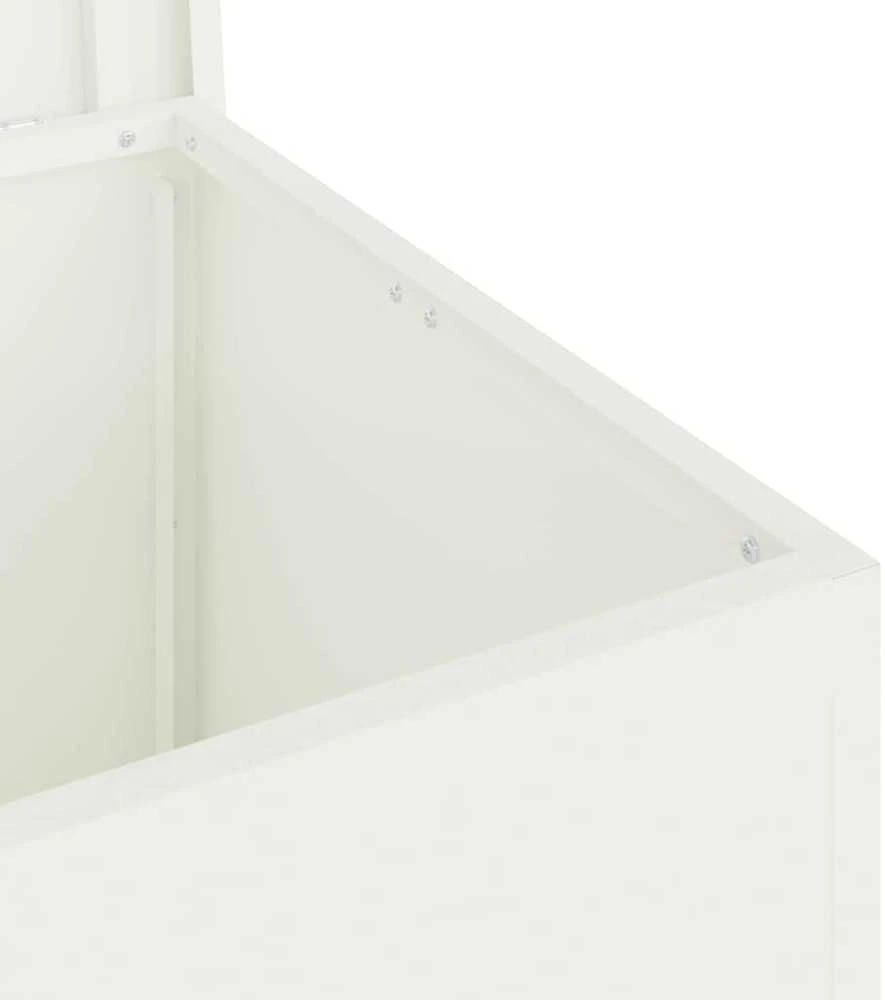 Sodo saugojimo pagalvių dėžė Galvanizuotas plienas 117 L Balta