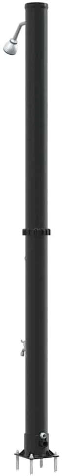 Lauko saulės dušas 20 l PVC ir aliuminis Juoda