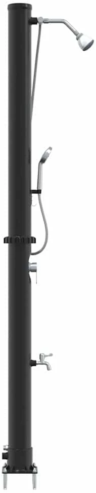 Lauko saulės dušas 20 l PVC ir aliuminis Juoda