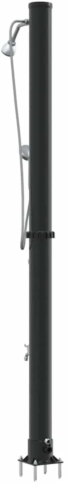 Lauko saulės dušas 20 l PVC ir aliuminis Juoda
