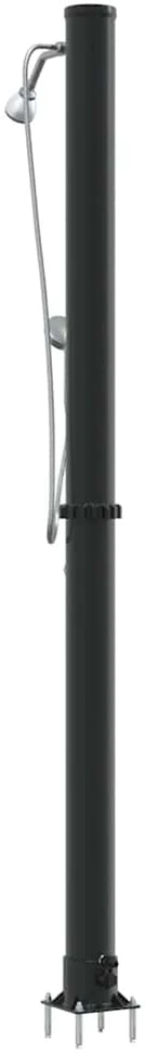 Lauko saulės dušas 20 l PVC ir aliuminis Juoda