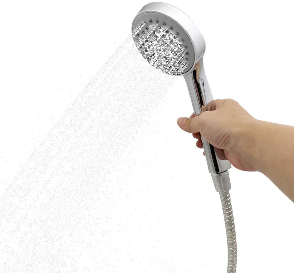 Lauko saulės dušas 20 l PVC ir aliuminis Juoda