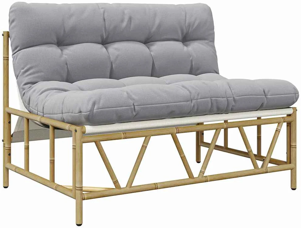 Lauko sėdimos vietos Šviesiai pilka 110 x 74,5 x 71 cm Plienas
