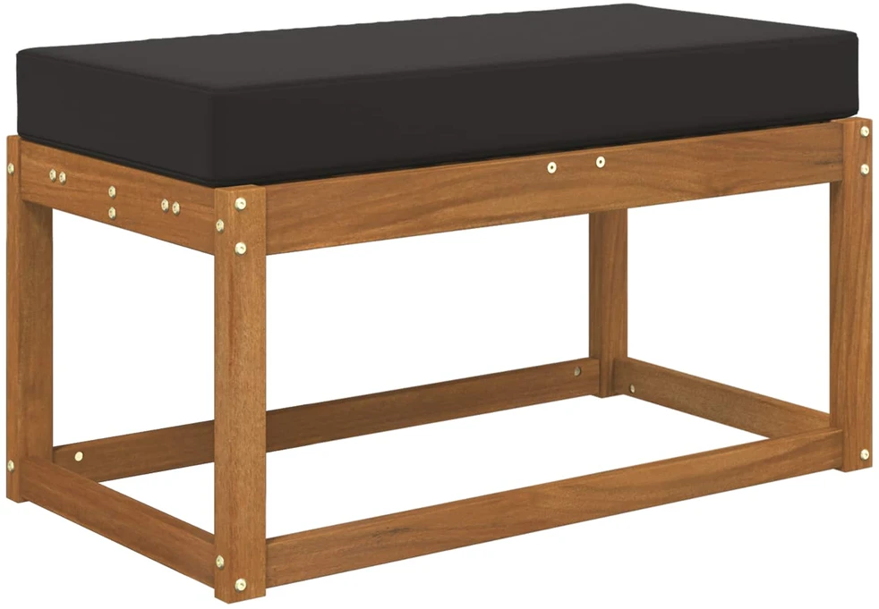 Lauko Sėdimosios Pagalvė 100% poliesteris Juoda 80 x 40 x 8 cm
