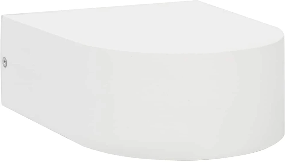 Lauko sieniniai šviestuvai, 2 vnt., 11 W, balti, apvalūs