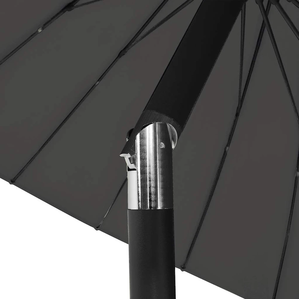 Lauko skėtis nuo saulės su aliuminio stulpu, antracito, 270cm