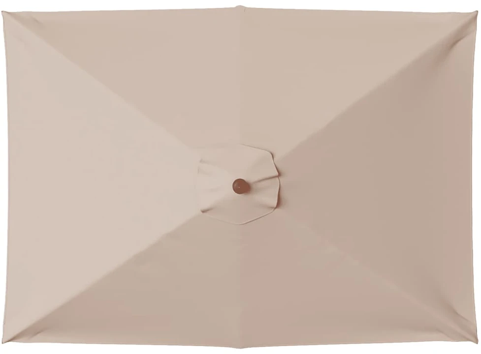 Lauko skėtis nuo saulės su mediniu stulpu, taupe, 150x200cm