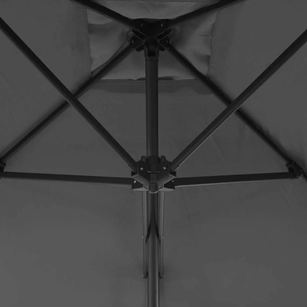 Lauko skėtis su plieniniu stulpu, antr. sp., 250x250 cm