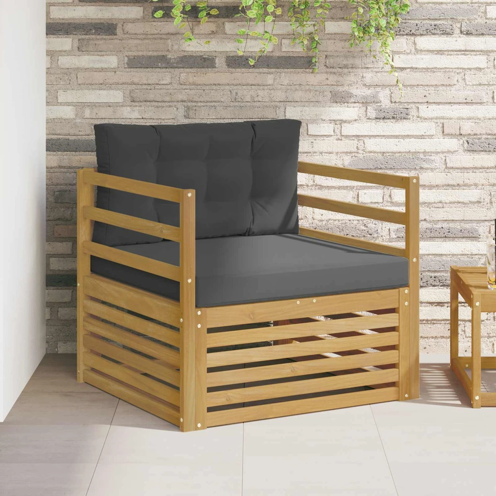 Lauko sofa Balta ir antracito