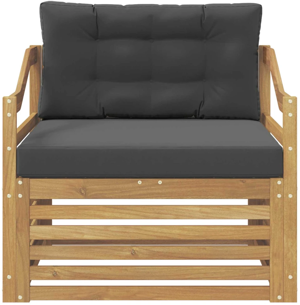 Lauko sofa Balta ir antracito