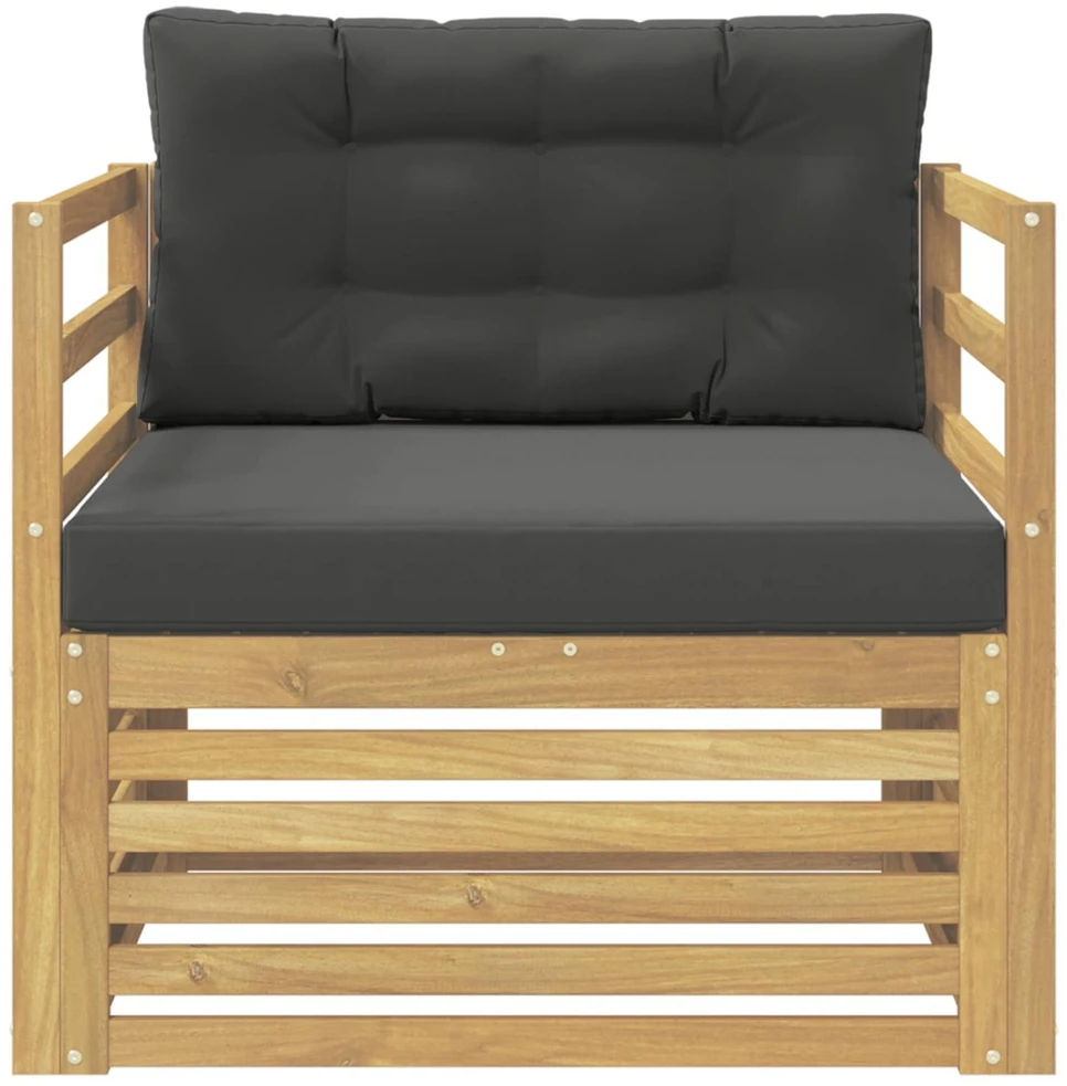 Lauko sofa Balta ir antracito