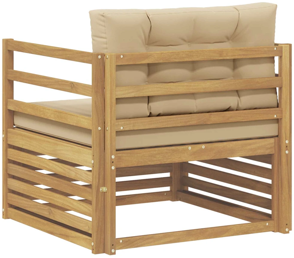Lauko sofa Balta ir kreminė