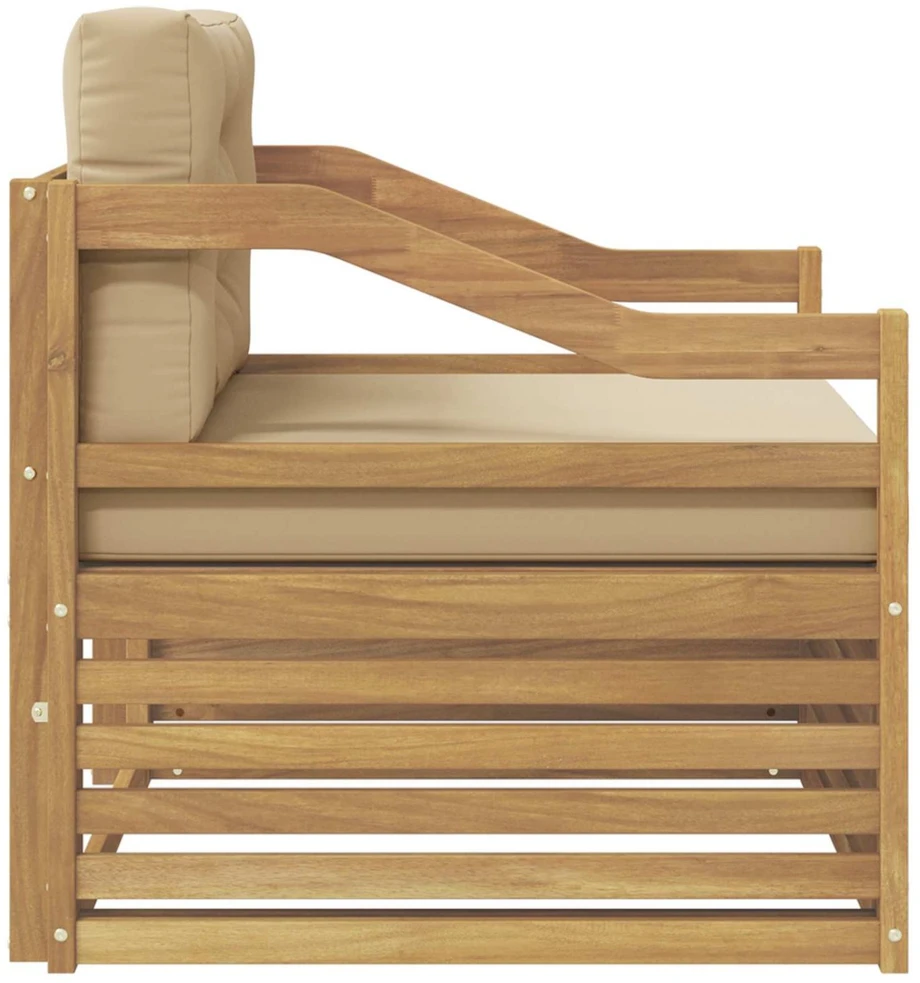 Lauko sofa Balta ir kreminė
