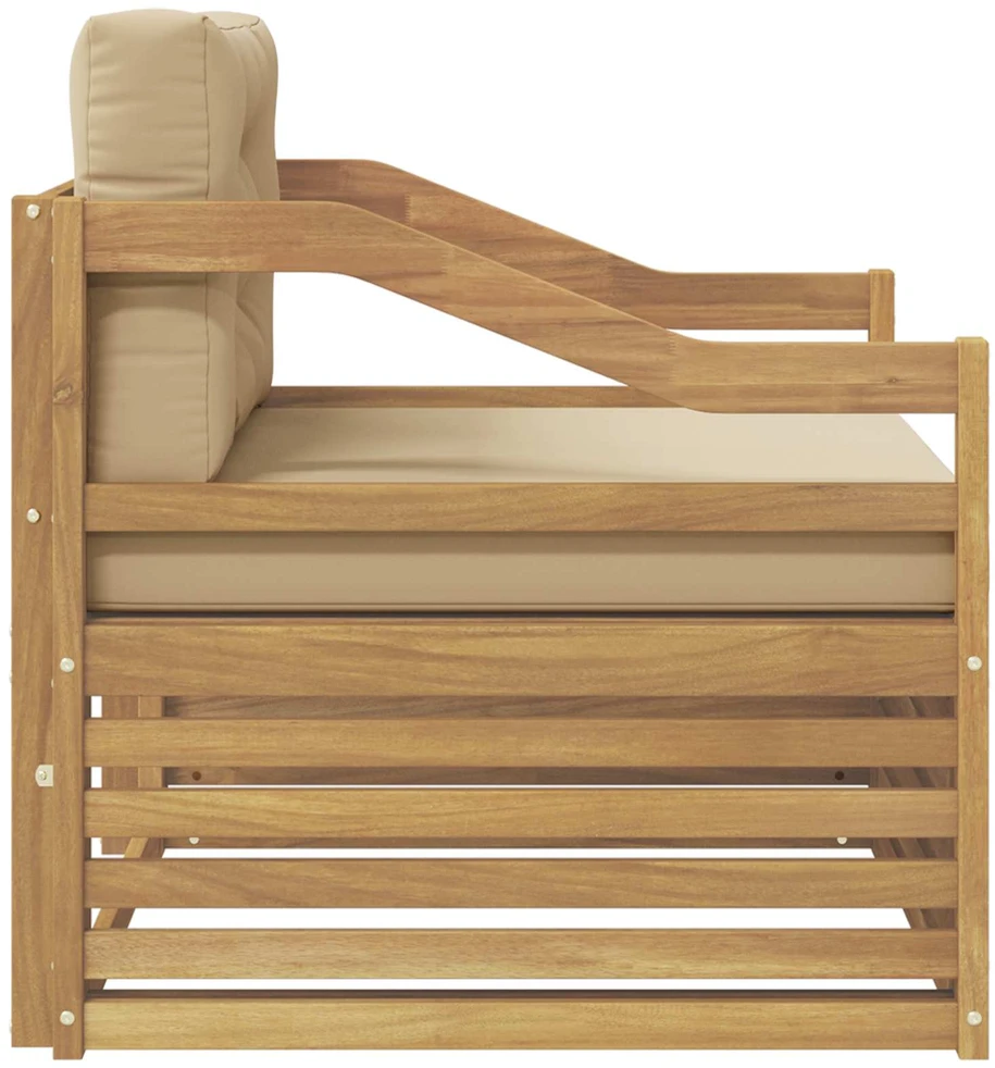 Lauko sofa Balta ir kreminė