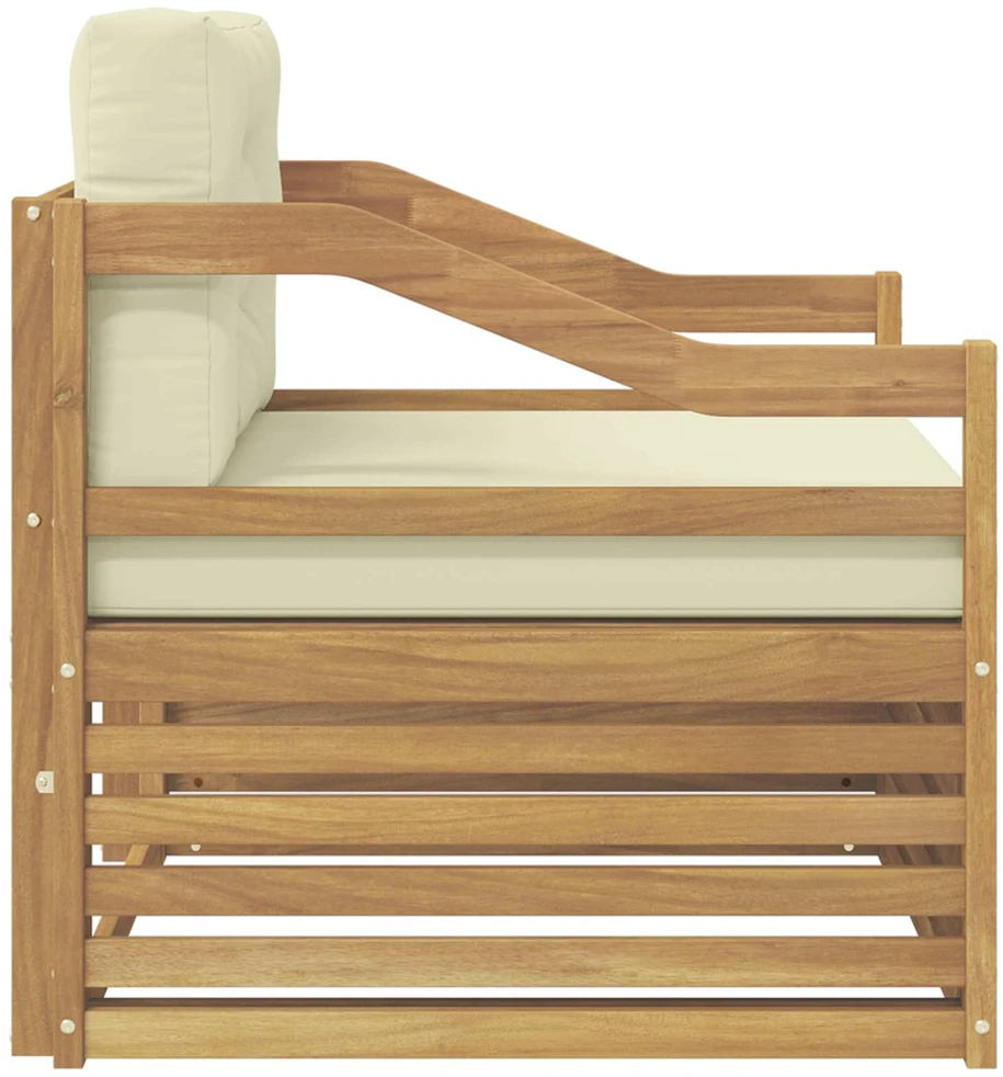 Lauko sofa Balta ir kreminė