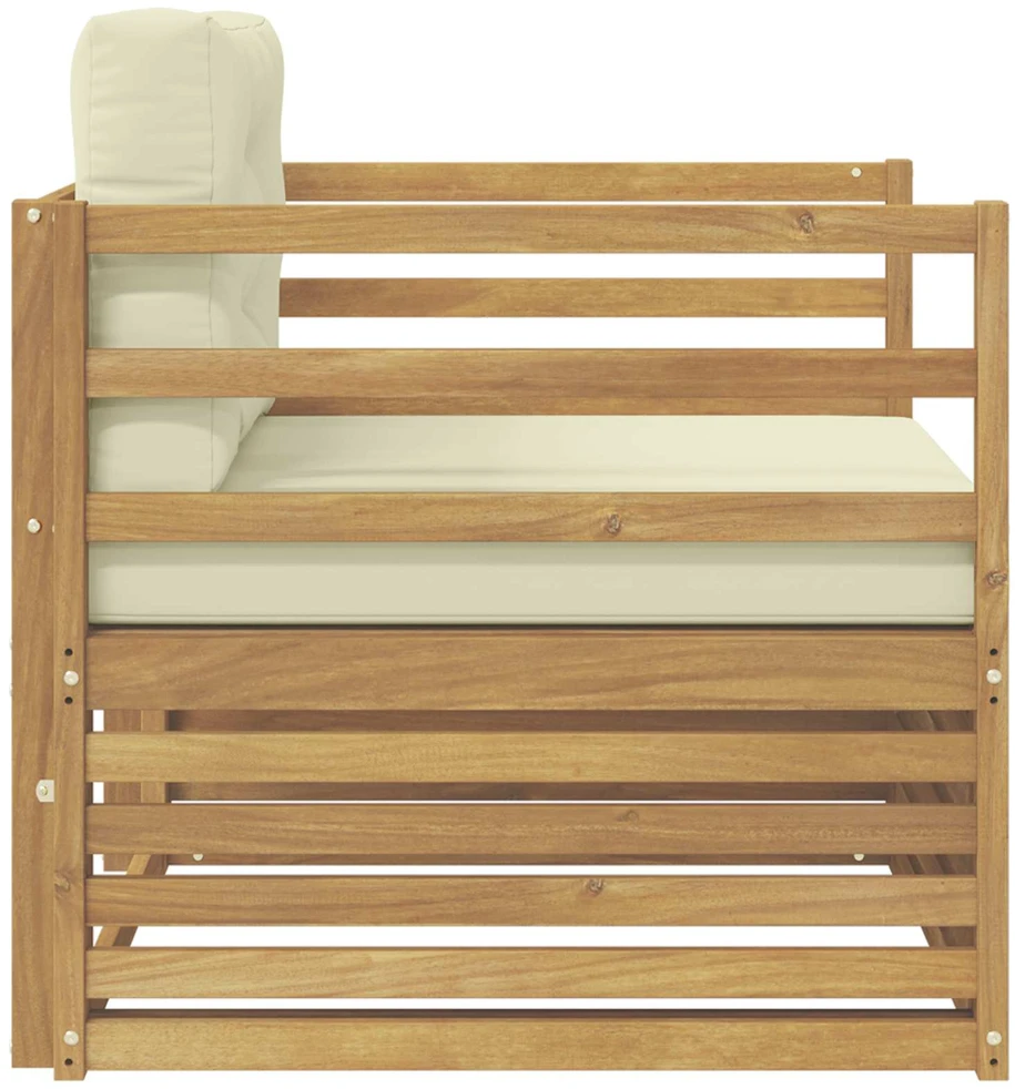 Lauko sofa Balta ir kreminė
