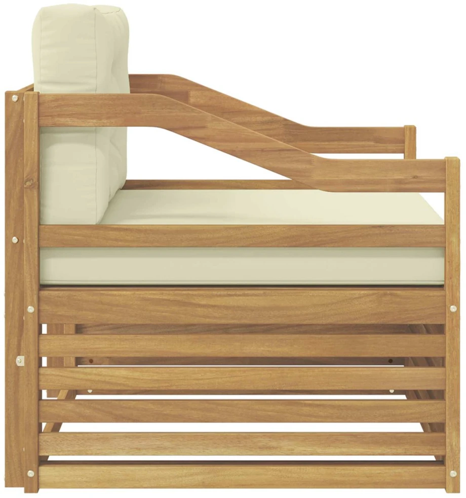 Lauko sofa Balta ir kreminė