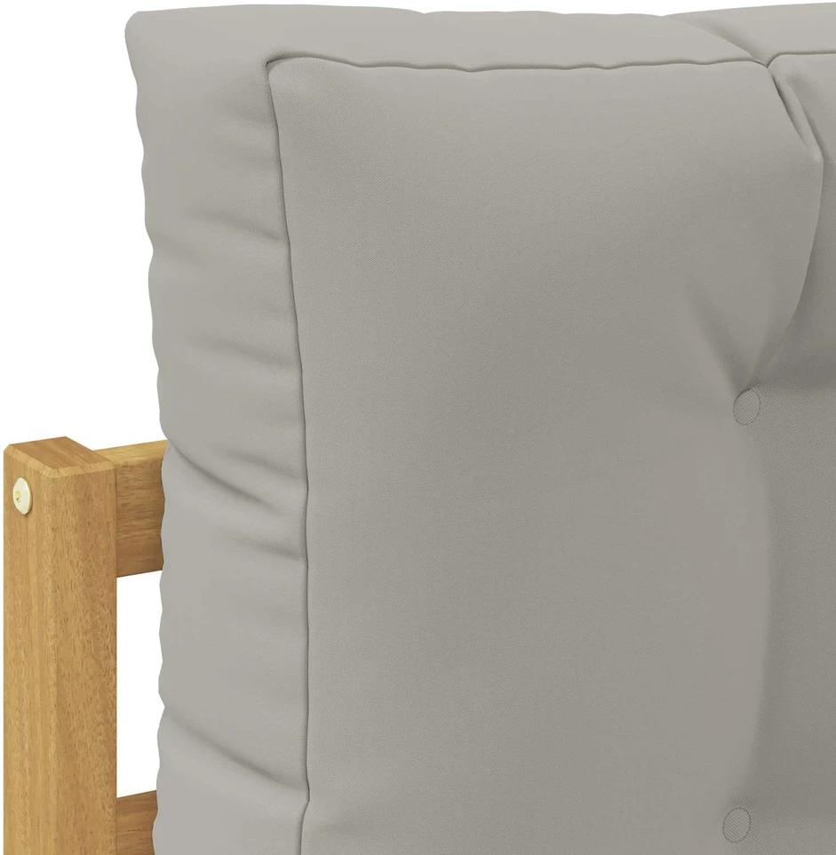 Lauko sofa Balta ir šviesiai pilka