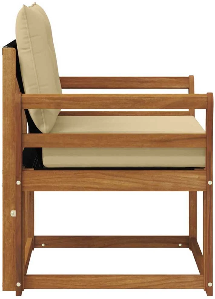 Lauko sofa Kietos akacijos mediena Natūrali