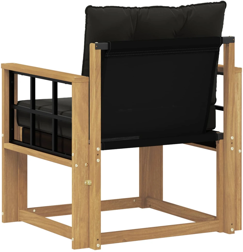 Lauko sofa Kietasis akacijos medis ir Textilene Balta