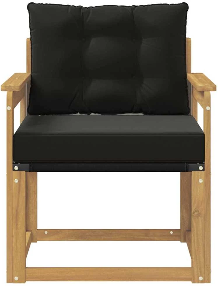 Lauko sofa Kietasis akacijos medis ir Textilene Balta