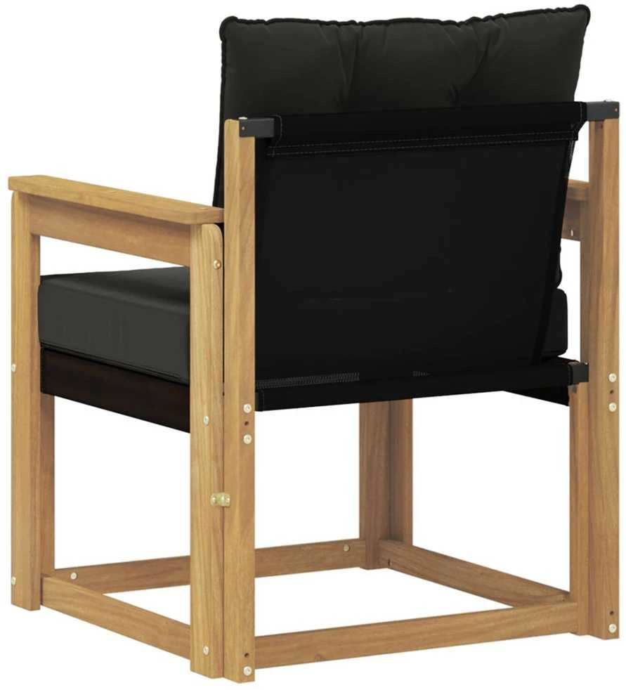 Lauko sofa Kietasis akacijos medis ir Textilene Balta