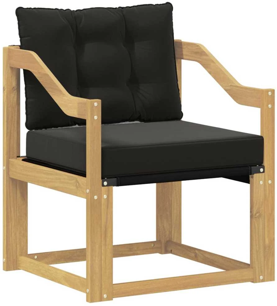 Lauko sofa Kietasis akacijos medis ir Textilene Balta
