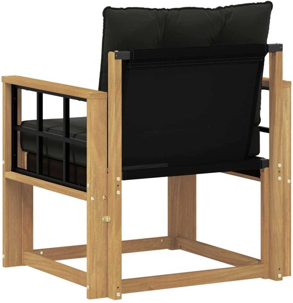 Lauko sofa Kietasis akacijos medis ir Textilene Balta