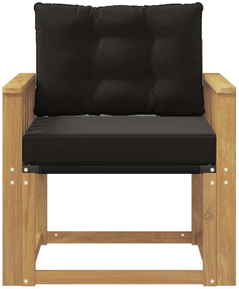 Lauko sofa Kietasis akacijos medis ir Textilene Balta