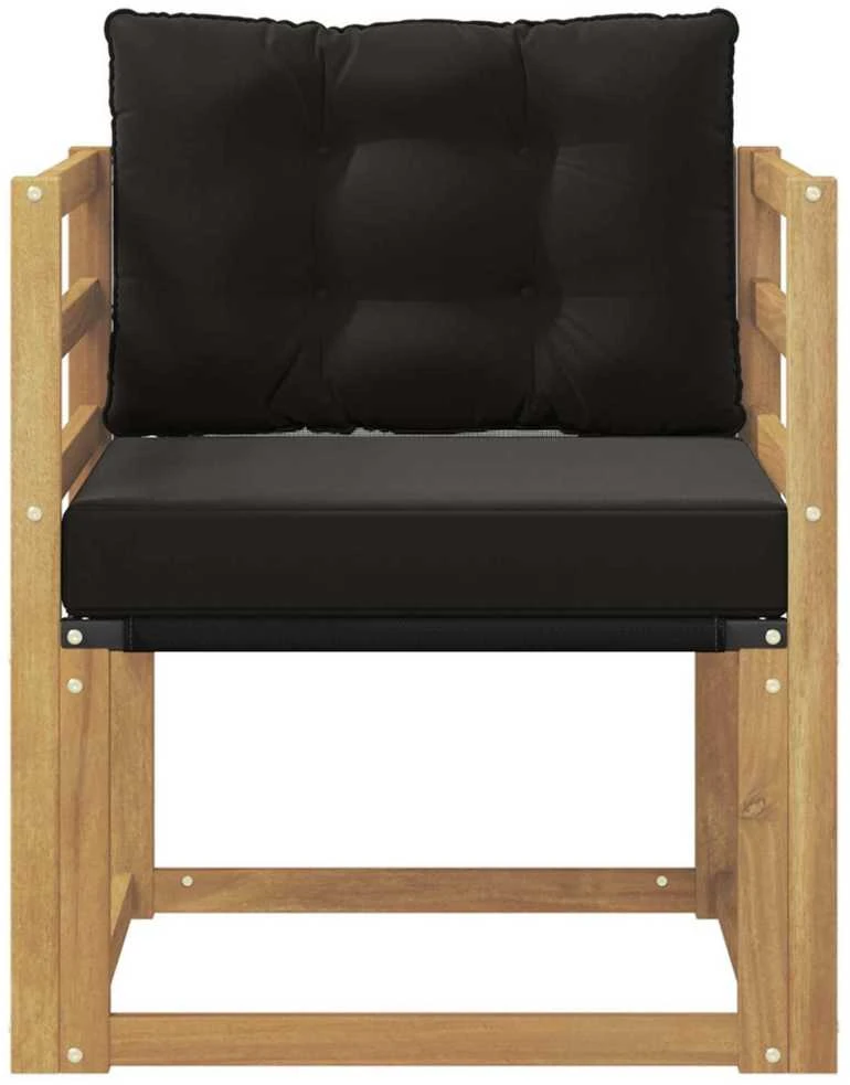 Lauko sofa Kietasis akacijos medis ir Textilene Balta
