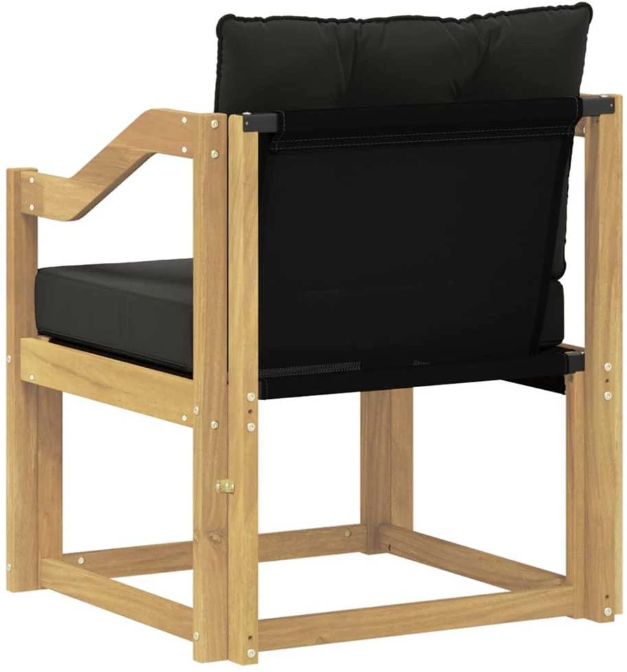 Lauko sofa Kietasis akacijos medis ir Textilene Balta