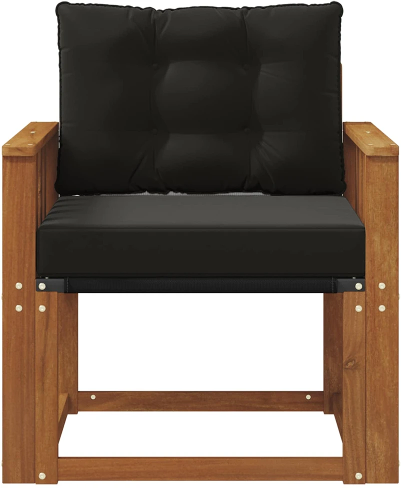 Lauko sofa Kietasis akacijos medis ir Textilene Natūrali