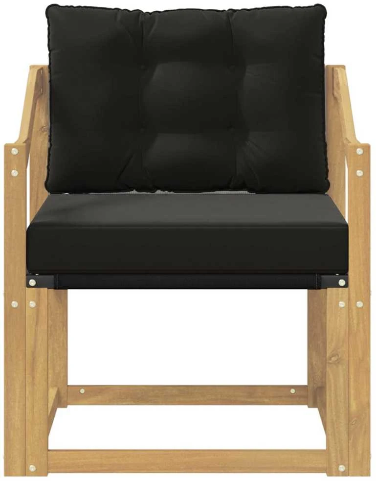 Lauko sofa Kietasis akacijos medis ir Textilene Balta