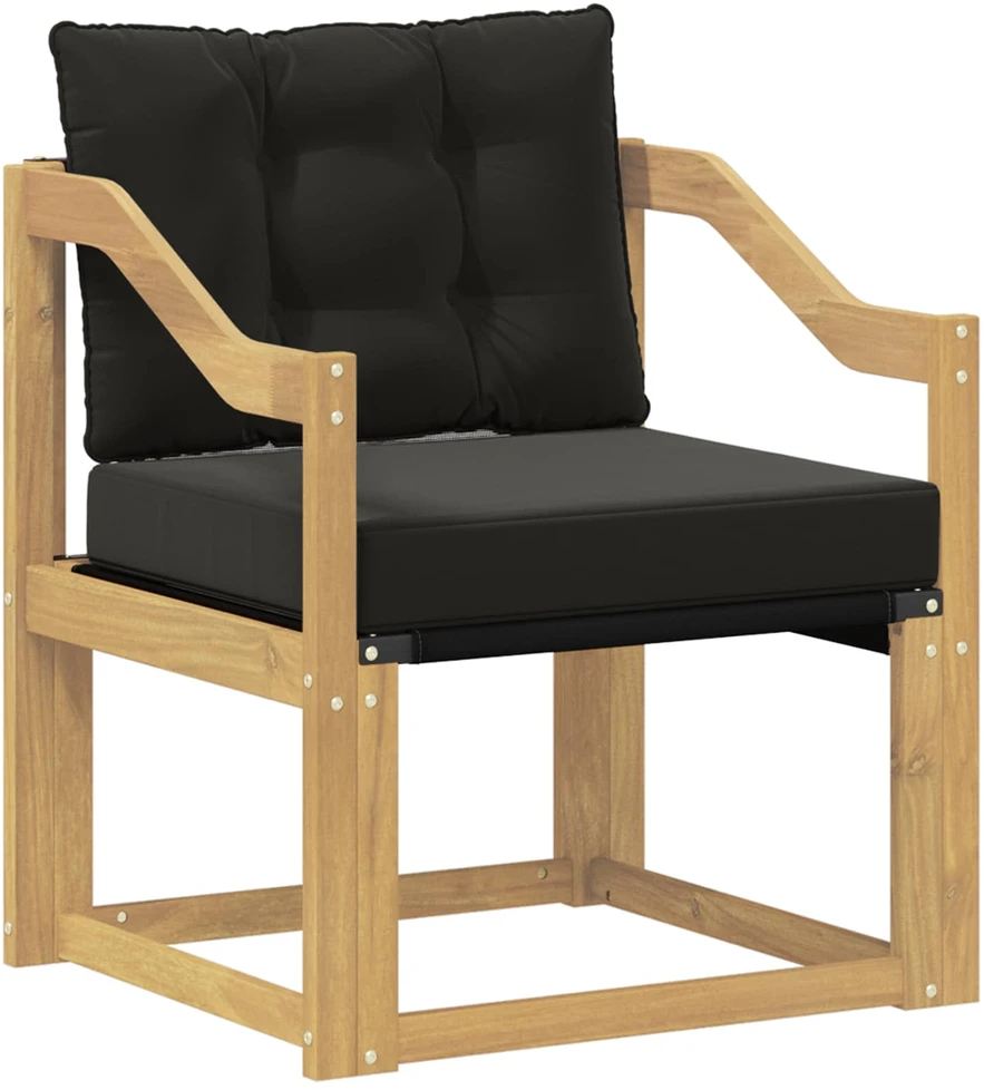 Lauko sofa Kietasis akacijos medis ir Textilene Balta